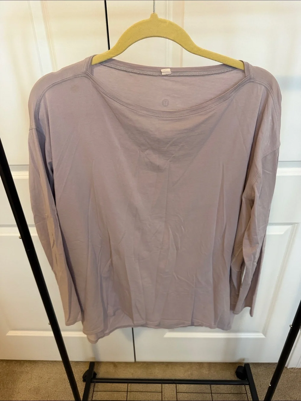 lululemon Lavender Long Sleeve Scoop Neck Tee Size 10